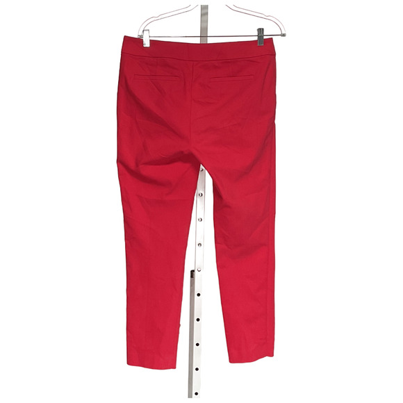 LOFT Pink Cotton Ankle Pants 8 - Picture 2 of 3